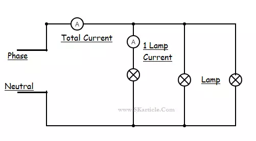 ammeter connect parallel circuit
