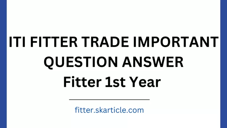 ITI FITTER TRADE IMPORTANT QUESTION PDF
