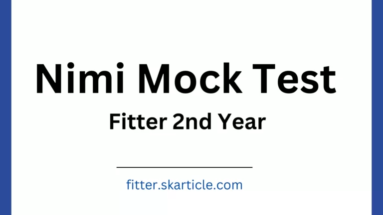 Nimi Mock Test Fitter 2nd Year 2023