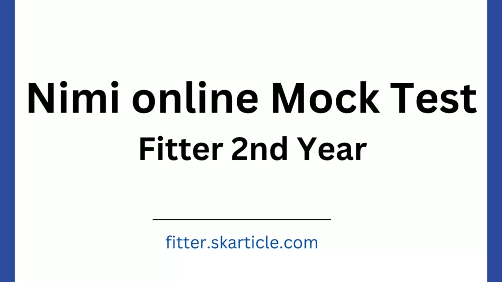 Nimi Online Mock Test Fitter 2nd Year